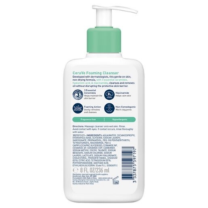 Picture of CeraVe Foaming Oil-Free Cleanser 236ml