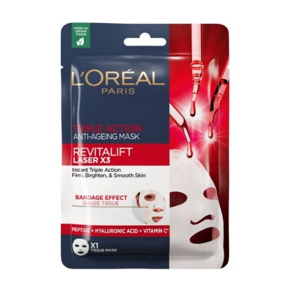 Picture of L'Oréal Paris Revitalift Laser X3 Triple Action Firming, Brightening and Smoothing Sheet Mask