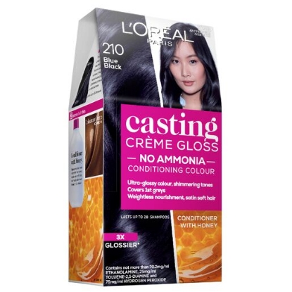 Picture of L'Oréal Paris Casting Crème Gloss Semi-Permanent Hair Colour - 210 Blue Black (Ammonia Free)