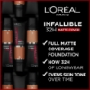 Picture of L'Oreal Paris Infallible 32H Matte Cover Liquid Foundation SPF 25 - With 4% Niacinamide – 290 NEUTRAL TONE 