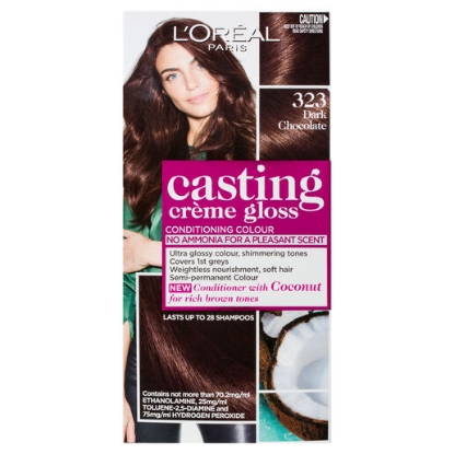 Picture of L'Oréal Paris Casting Crème Gloss Semi-Permanent Hair Colour, 323 Dark Chocolate