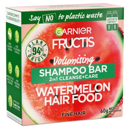 Picture of Garnier Fructis Watermelon Hair Food 2in1 Shampoo Bar 60g