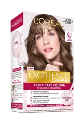 Picture of L'Oréal Paris Excellence Crème Permanent Hair Colour - 6.1 Light Ash Brown