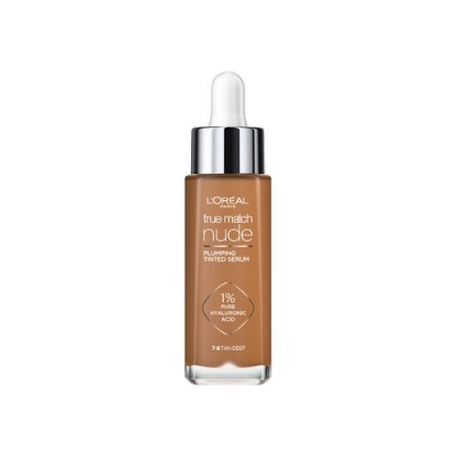 Picture of L'Oréal Paris True Match Nude Plumping Tinted Serum Foundation with Hyaluronic Acid Shade 7-8 30ml