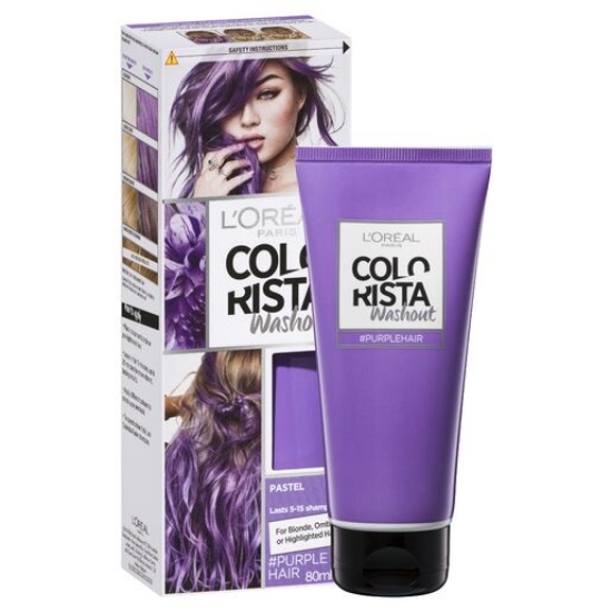 Picture of L'Oréal Paris Colorista Washout Purple Hair (Semi-Permanent Hair Colour)