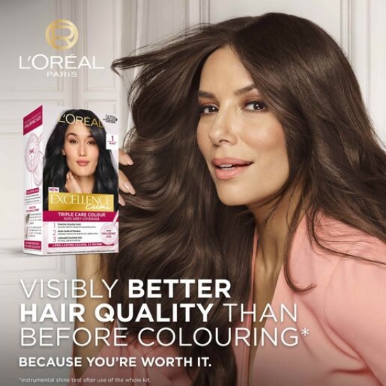 Picture of L'Oréal Paris Excellence Crème Permanent Hair Colour - 1 Black