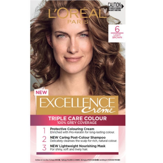 Picture of L'Oréal Paris Excellence Creme Hair Colour, 6 Light Brown