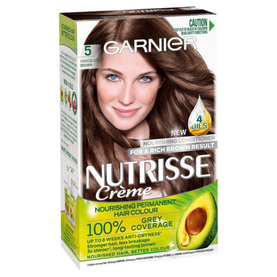 Picture of Garnier Nutrisse Permanent Hair Colour - 5 Chocolate Brown