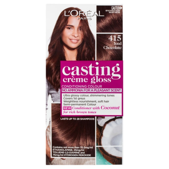 Picture of L'Oréal Paris Casting Crème Gloss Semi-Permanent Hair Colour, 415 Iced Chocolate