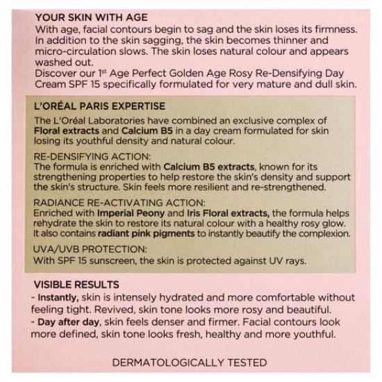 Picture of L'Oréal Paris Age Perfect Golden Age Anti-Ageing Day SPF 15 Cream, 50mL