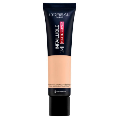 Picture of L’Oréal Paris Infallible 24H Matte Cover Longwear Foundation, 115 Golden Beige