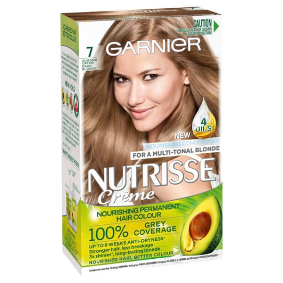 Picture of Garnier Nutrisse Permanent Hair Colour - 7.0 Almond Crème