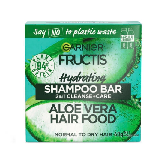 Picture of Garnier Fructis Aloe Vera Hair Food 2in1 Shampoo Bar 60g