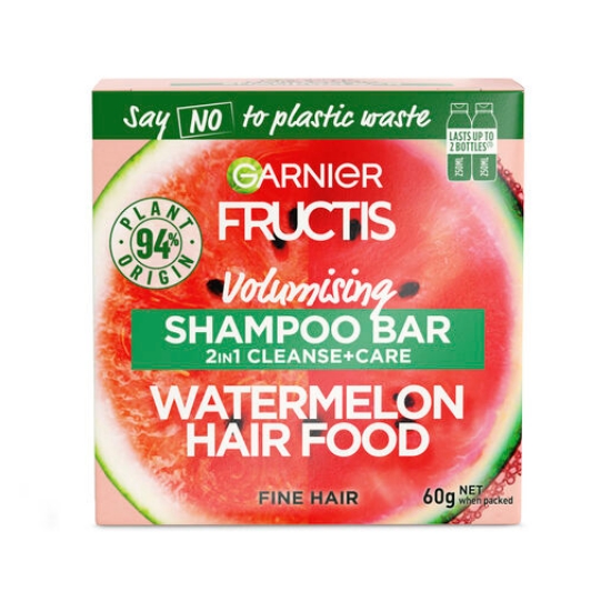 Picture of Garnier Fructis Watermelon Hair Food 2in1 Shampoo Bar 60g