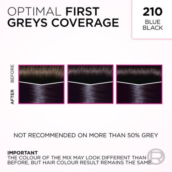 Picture of L'Oréal Paris Casting Crème Gloss Semi-Permanent Hair Colour - 210 Blue Black (Ammonia Free)