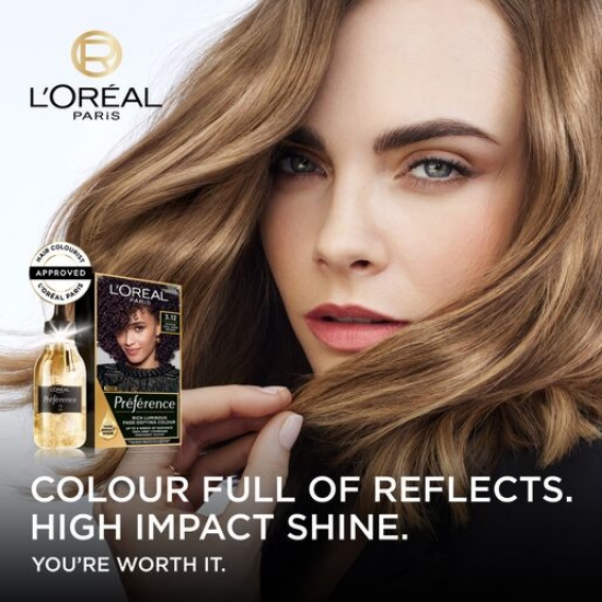Picture of L'Oréal Paris Préférence Permanent Hair Colour - 3.12 Intense Cool Dark Brown