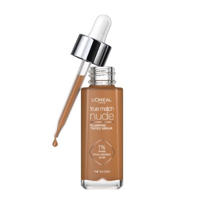 Picture of L'Oréal Paris True Match Nude Plumping Tinted Serum Foundation with Hyaluronic Acid Shade 7-8 30ml