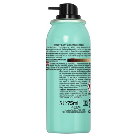 Picture of L'Oréal Paris Magic Retouch Temporary Root Concealer Spray - Cool Dark Brown (Instant Grey Hair Coverage)