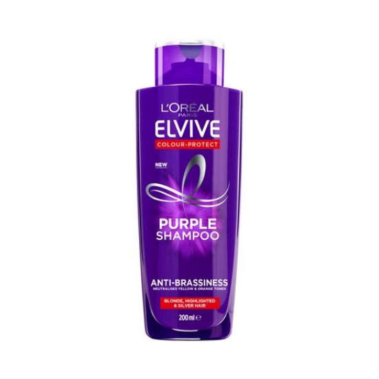 Picture of L’Oréal Paris Elvive Anti-Brassiness Purple Shampoo For Highlighted, Blonde And Grey Hair