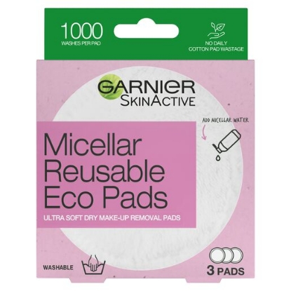 Picture of Garnier Micellar Reusable Eco Pads 3PK