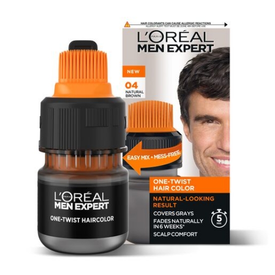 Picture of L'Oréal Paris Men Expert One-Twist Hair Colour 04 MEDIUM BROWN