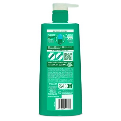 Picture of Garnier Fructis Coconut Water Conditioner 850ml for Oily Roots, Dry Ends