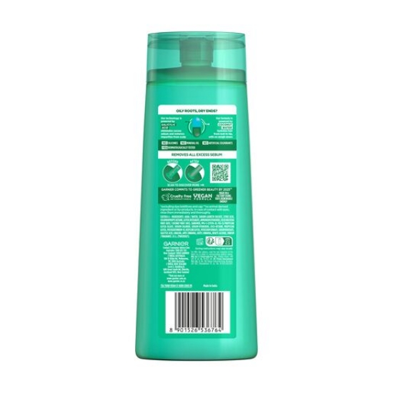 Picture of Garnier Fructis Coconut Water Shampoo 315ml for Oily Roots, Dry Ends