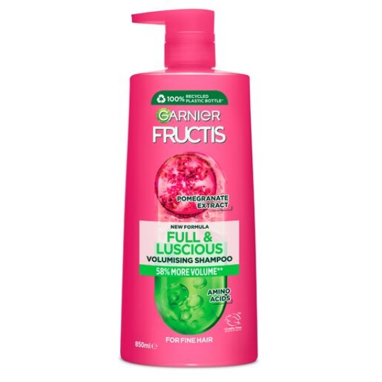 Picture of Garnier Fructis Full & Luscious Shampoo 850ml for Thicker Hair